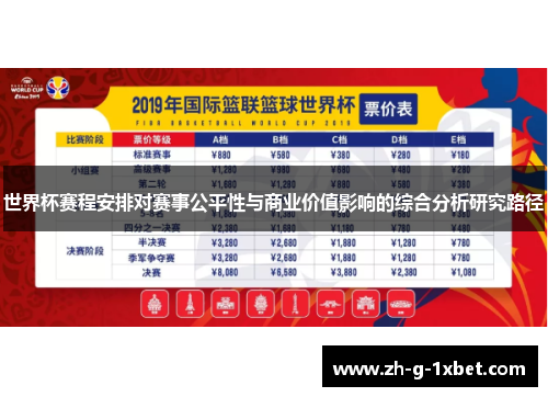 世界杯赛程安排对赛事公平性与商业价值影响的综合分析研究路径